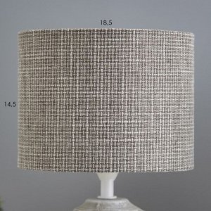 Настольная лампа "Венди" Е14 40Вт бело-серый 15х15х25 см RISALUX