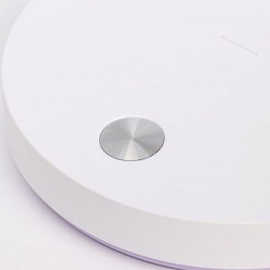 Настольная лампа «Гард» LED, от USB/АКБ 7 Вт сенсор 3000-6000К белый-фиолетовый 13x12x37 см RISALUX