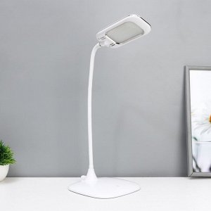 Настольная лампа сенсорная «Кенди» LED 5 Вт USB АКБ белый 16.5x30x33 см RISALUX