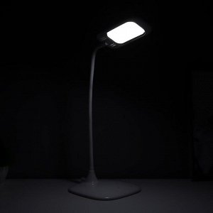 Настольная лампа сенсорная «Кенди» LED 5 Вт USB АКБ белый 16.5x30x33 см RISALUX