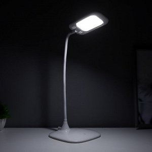 Настольная лампа сенсорная «Кенди» LED 5 Вт USB АКБ белый 16.5x30x33 см RISALUX