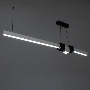 Светильник с ПДУ "Наоми" LED 20Вт 3000-6000К бело-черный 120х100 см