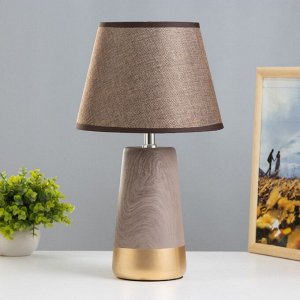 Настольная лампа "Адриен" E14 40Вт коричневый 23х23х40 см RISALUX