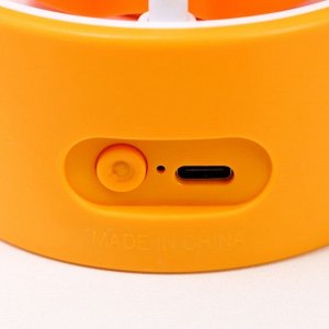 Светильник сенсорный с точилкой «Морковка» LED, от USB/АКБ 6 Вт оранжевый-желтый 8x6x25 см RISALUX