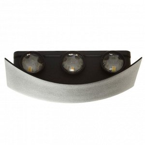 Бра BayerLux «Эссен», 6хLED, 6 Вт, 4000К, IP66, чёрный, 17x4.8x9 см