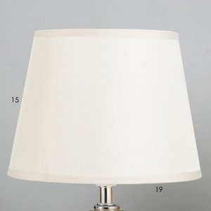 Лампа настольная 16712/1 E27 40Вт хром 22х22х32 см RISALUX