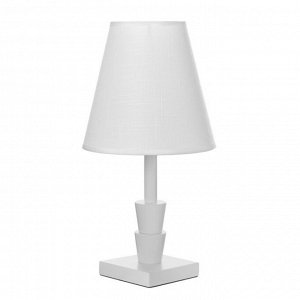 Настольная лампа "Ульн" E27 40Вт белый 19,5х19,5х38 см RISALUX