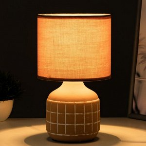 Настольная лампа "Гликерия" E14 40Вт оранжевый 15х15х27 см RISALUX
