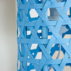 Настольная лампа «Асура» Е27 15 Вт голубой 16x16x51 см RISALUX