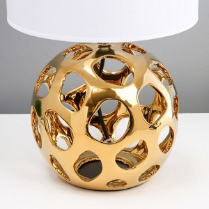 Настольная лампа "Персея" Е27 40Вт золото 25х25х41 см RISALUX