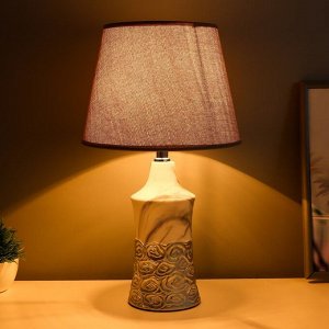Настольная лампа "Наоми" Е14 40Вт серо-серебристый 23х23х40 см