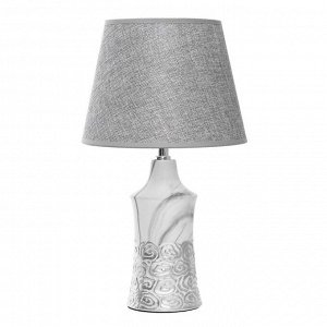 Настольная лампа "Наоми" Е14 40Вт серо-серебристый 23х23х40 см