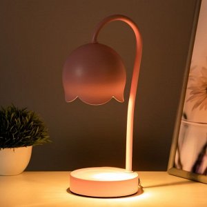Настольная лампа "Свелл" G9 40Вт розовый 11х11х28 см RISALUX