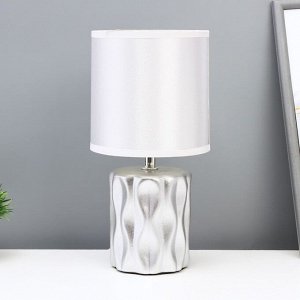 Настольная лампа «Мюриэль» Е14 40 Вт серебро 13x13x26.5 см