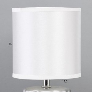 Настольная лампа «Мюриэль» Е14 40 Вт серебро 13x13x26.5 см