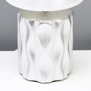 Настольная лампа «Мюриэль» Е14 40 Вт серебро 13x13x26.5 см