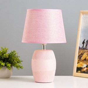 Настольная лампа "Алира" Е14 40Вт розовый 20х20х33 см RISALUX