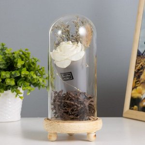 Фигурка светящаяся колба RISALUX «Роза в букете», LED-ночник, 3ААА, 10x10x20 см