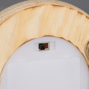 Фигурка светящаяся колба RISALUX «Роза в букете», LED-ночник, 3ААА, 10x10x20 см