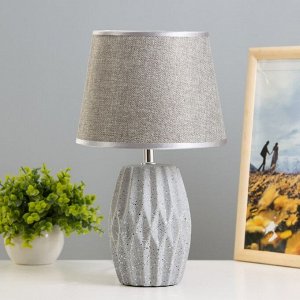 Настольная лампа "Алесса" Е14 40Вт серый 20х20х33 см RISALUX
