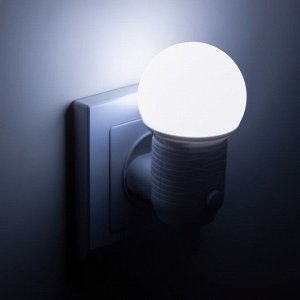 Ночник "Шар" LED 1Вт белый 4,5х6,5х9,5 см RISALUX