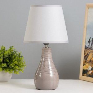 Настольная лампа "Реймс" Е14 40Вт светло-серый 17х17х32 см RISALUX