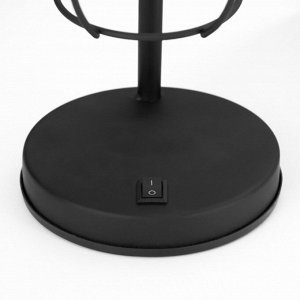 Фигурка светящаяся RISALUX «Майки», LED-ночник, от батареек, чёрный, 24x23x31 см