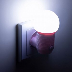 Ночник "Шар" LED 1Вт розовый 4,5х6,5х9,5 см RISALUX