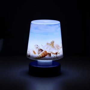 Ночник "Морской пляж" LED от батареек 3хААА 7,5х7,5х11 см RISALUX