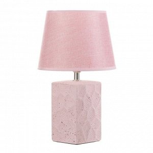 Настольная лампа "Ариэль" Е14 40Вт розовый 20х20х33 см RISALUX