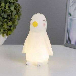 Ночник "Пингвин" LED от батареек 3хLR44 белый 9х8х14,5 см