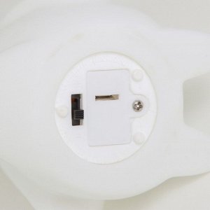 Фигурка светящаяся RISALUX «Пингвин», LED-ночник, от батареек 3xLR44, белый, 9x8x14.5 см