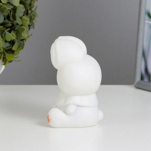 Фигурка светящаяся RISALUX «Лягушонок», LED-ночник, от батареек 3xLR44, белый, 8x6.5x10 см