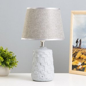 Настольная лампа "Асфея" Е14 40Вт серый 20х20х33 см RISALUX