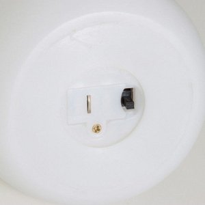 Фигурка светящаяся RISALUX «Зайчик», LED-ночник, от батареек 3xLR44, белый, 11.5x11x11.5 см