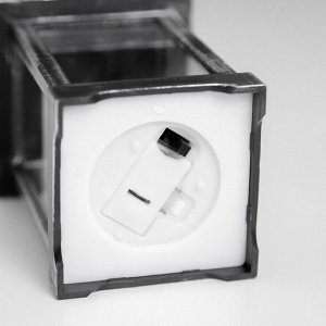Ночник "Фонарь малый" LED от батареек 3хLR44 черно-серебристый 6х6х13 см