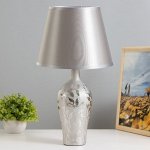 Настольная лампа «Цветана» Е14 40 Вт серебро 25x25x46 см RISALUX