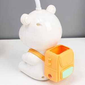 Ночник "Медвежонок" LED 2Вт USB АКБ бело-желтый 22х13х7 см RISALUX