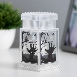 Фигурка светящаяся RISALUX «Хэллоуин», LED-ночник, 1 Вт, 3xLR44, 6x6x10.5 см, МИКС