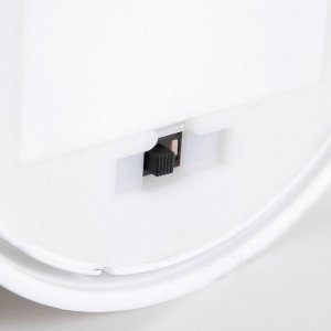 Светодиодная свеча, ночник LED RISALUX «Новогодний свет» в колбе, от батареек 3xААА, 9x9x12.5 см
