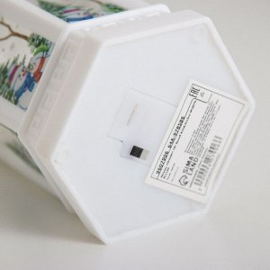 Фигурка светящаяся RISALUX «Огонёк», LED-ночник, 1 Вт, 3xAG13, белый, 8.5x8.5x13 см