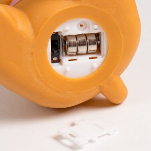 Фигурка светящаяся RISALUX «Влюбленный мишка», LED-ночник, 3xLR44, жёлтый, 10x9x12.5 см