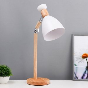 Настольная лампа «Канди» Е27 40 Вт белый 20x26x36 см RISALUX