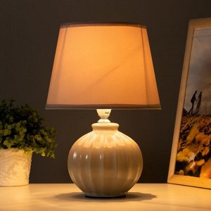 Лампа настольная "Сандра" Е14 1х40Вт серый 20х20х29,5 см RISALUX