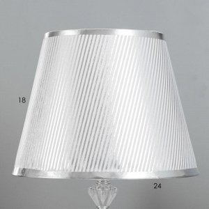 Лампа настольная с подсветкой LED 58080/1 E27 40Вт хром 25х25х41см RISALUX