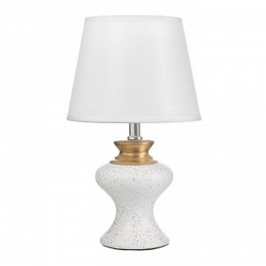 Настольная лампа "Алейна" E14 40Вт белый-золото 23х23х35 см RISALUX