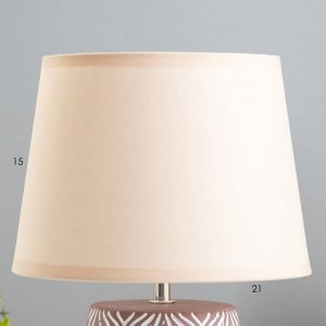 Настольная лампа «Маура» Е14 40 Вт кофе 23x23x33 см RISALUX