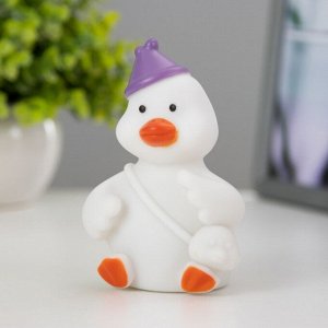 Фигурка светящаяся RISALUX «Уточка», LED-ночник, 2 Вт, от батареек 3xLR44, белый, 6x7x11 см