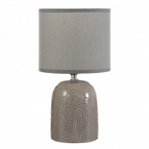 Настольная лампа "Монако" Е14 40Вт серый 16х16х29 см RISALUX