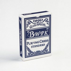 Карты игральные бумажные Bwpk, 55 шт, 260 г/м2, синие, 6.3 х 8.8 см